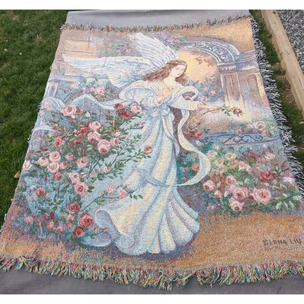 Angel of Love Tapestry Throw/Wall Hanging Angel by Lena Lui 54